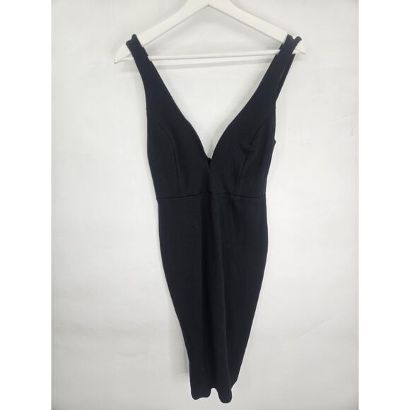 Lulus Gracefully Yours Black Bodycon Dress Women’s Large Elegant Party Evening - Picture 3 of 8